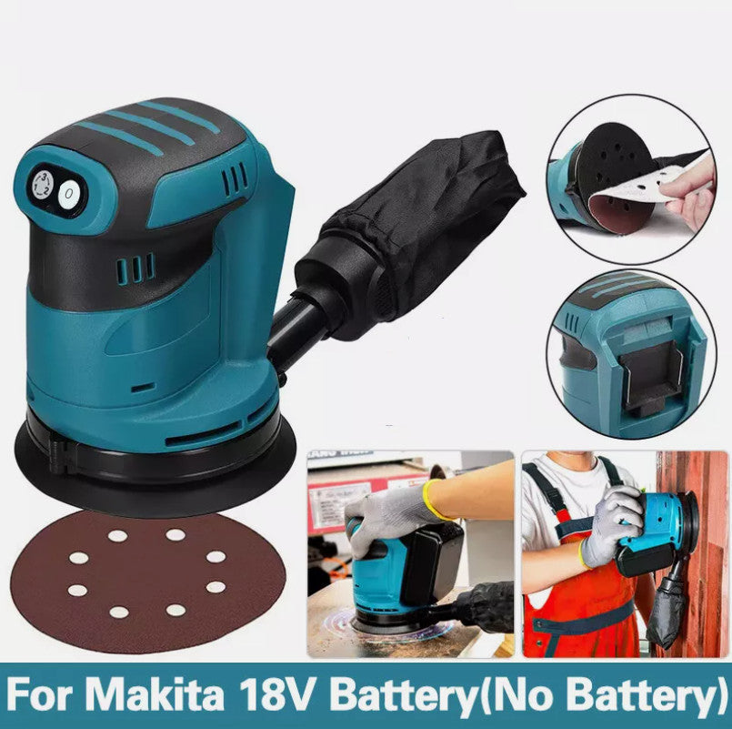Cordless Random Orbital Sander Fits Makita 18V Battery - salelink.co.nz