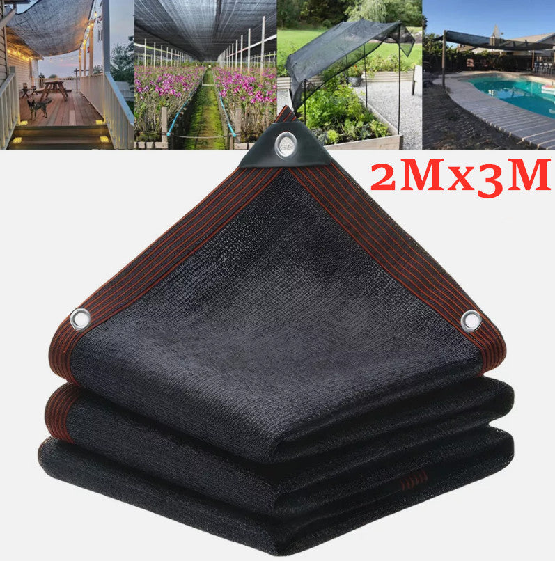 70g 95% Black Shade Cloth 2Mx3M - salelink.co.nz