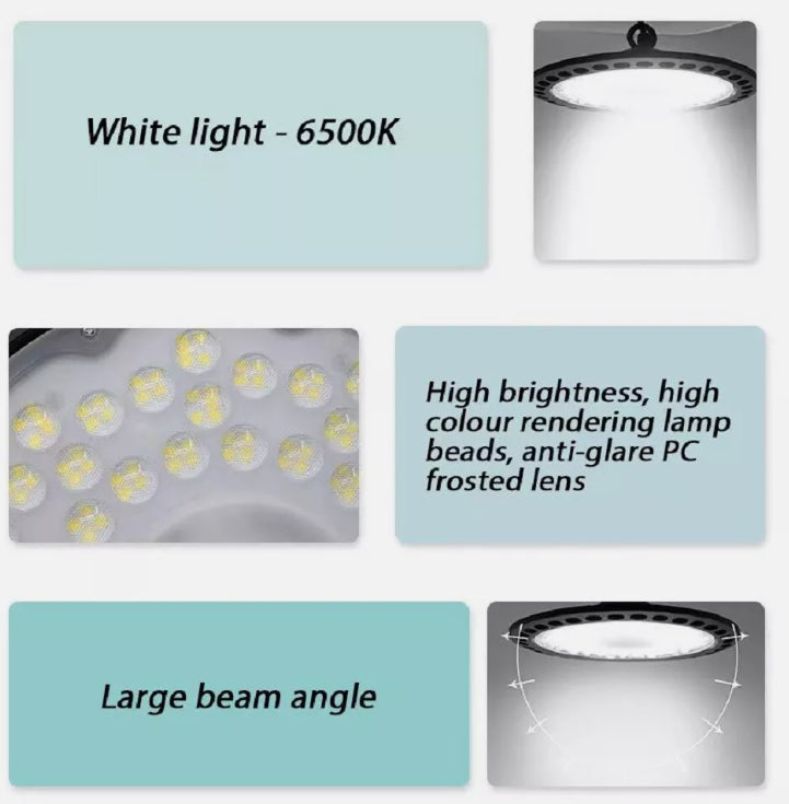 22CM 114W LED High Bay Light Lamp Light UFO