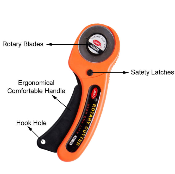 45mm Rotary Cutter with 10 Replacement Blades