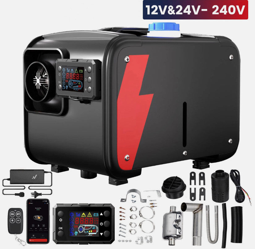 8KW Diesel Air Heater 12V 24V 240V Bluetooth App