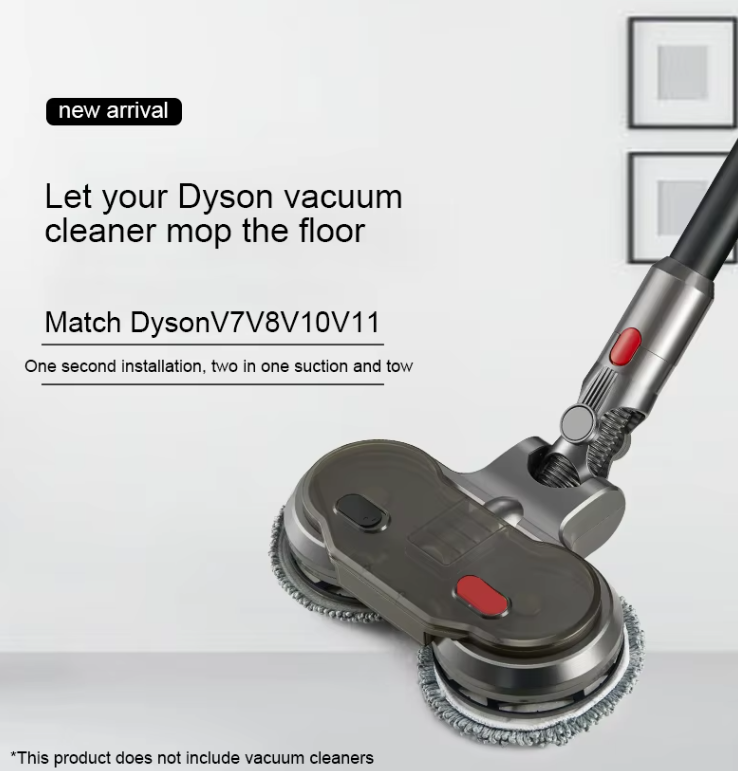 Electric Motorised Mop for Dyson V7 V8 V10 V11 V15 Cordless Vacuum Cleaners - salelink.co.nz
