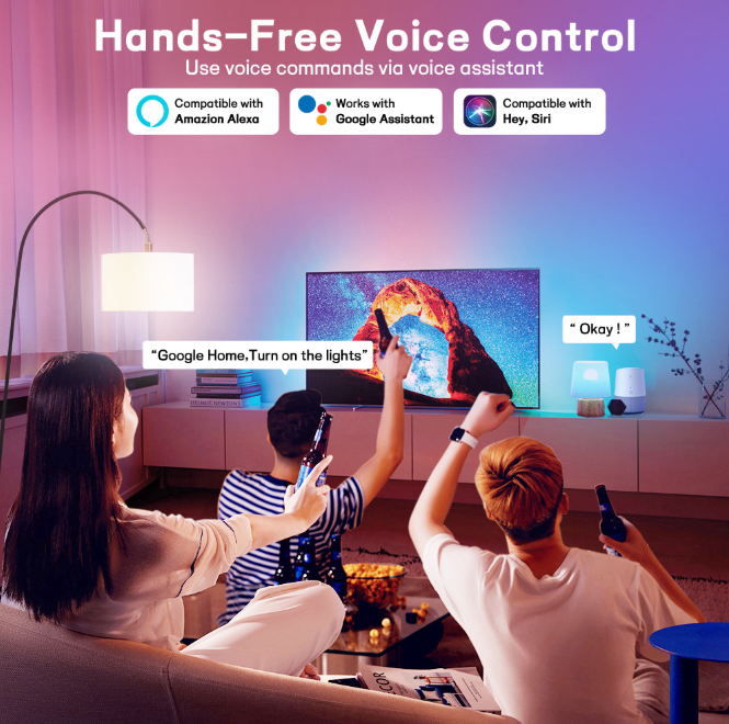 10W B22 WiFi Bluetooth Smart Bulb RGB Voice Control