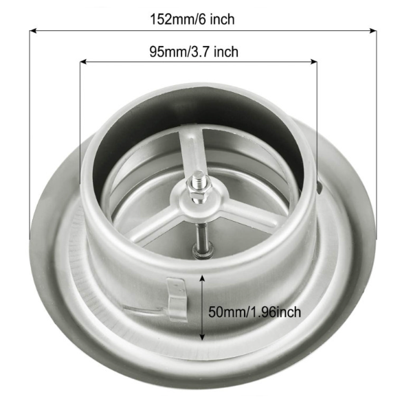 Adjustable 304 Stainless Steel Vent Cover