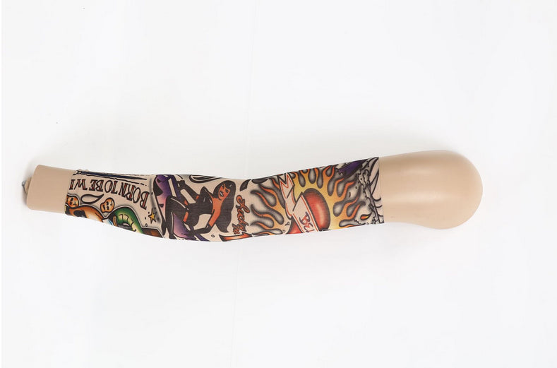 Pack of 6 Arm Sleeve Stretch Costume Fake Tattoo Stocking - salelink.co.nz