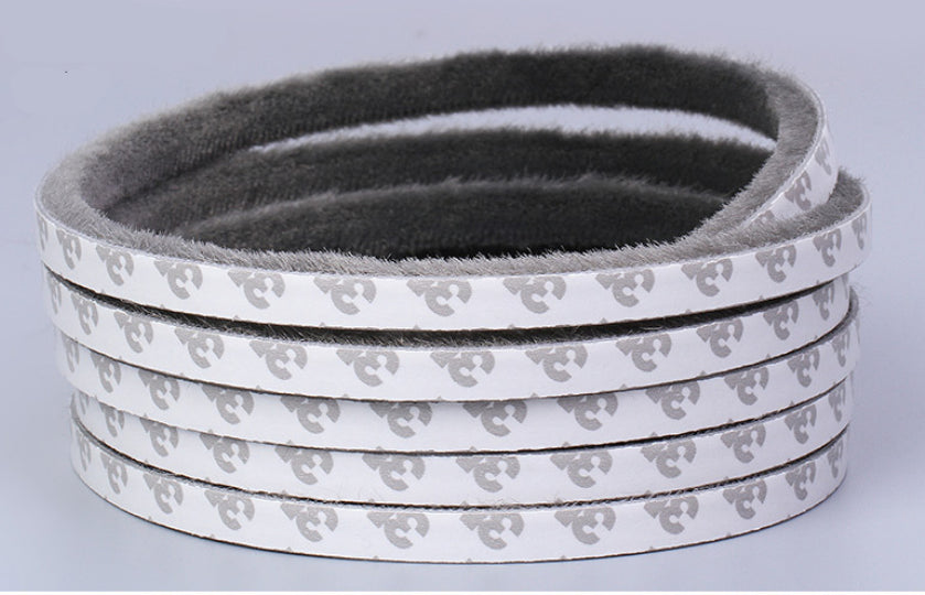 5m Weather Draught Excluder Brush Strip Window Door Seal Tape Self-adhesive