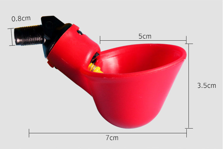 Automatic Cups Water Feeder Drinker Chicken Waterer Poultry Chook Bird - salelink.co.nz