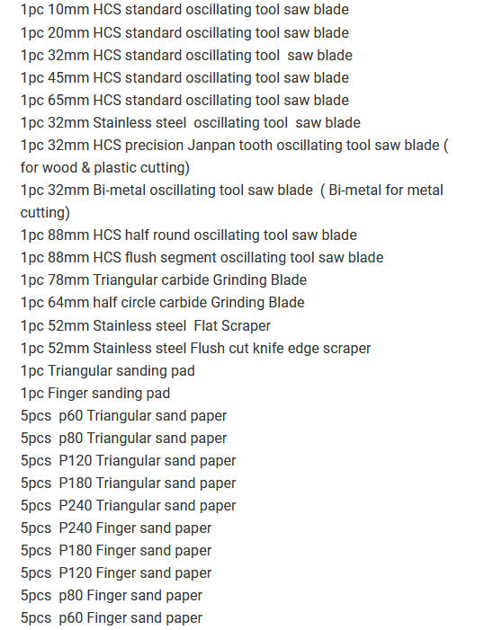 66X Oscillating Multi Tool Blades Kit For Fein Milwaukee Makita Bosch Multitool
