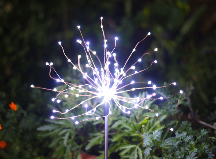 2 Pack Solar LED Firework Garden Light Waterproof LED Outdoor