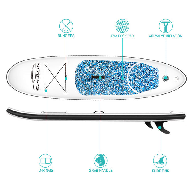 10ft' Inflatable Stand Up Paddle Board Surfboard SUP