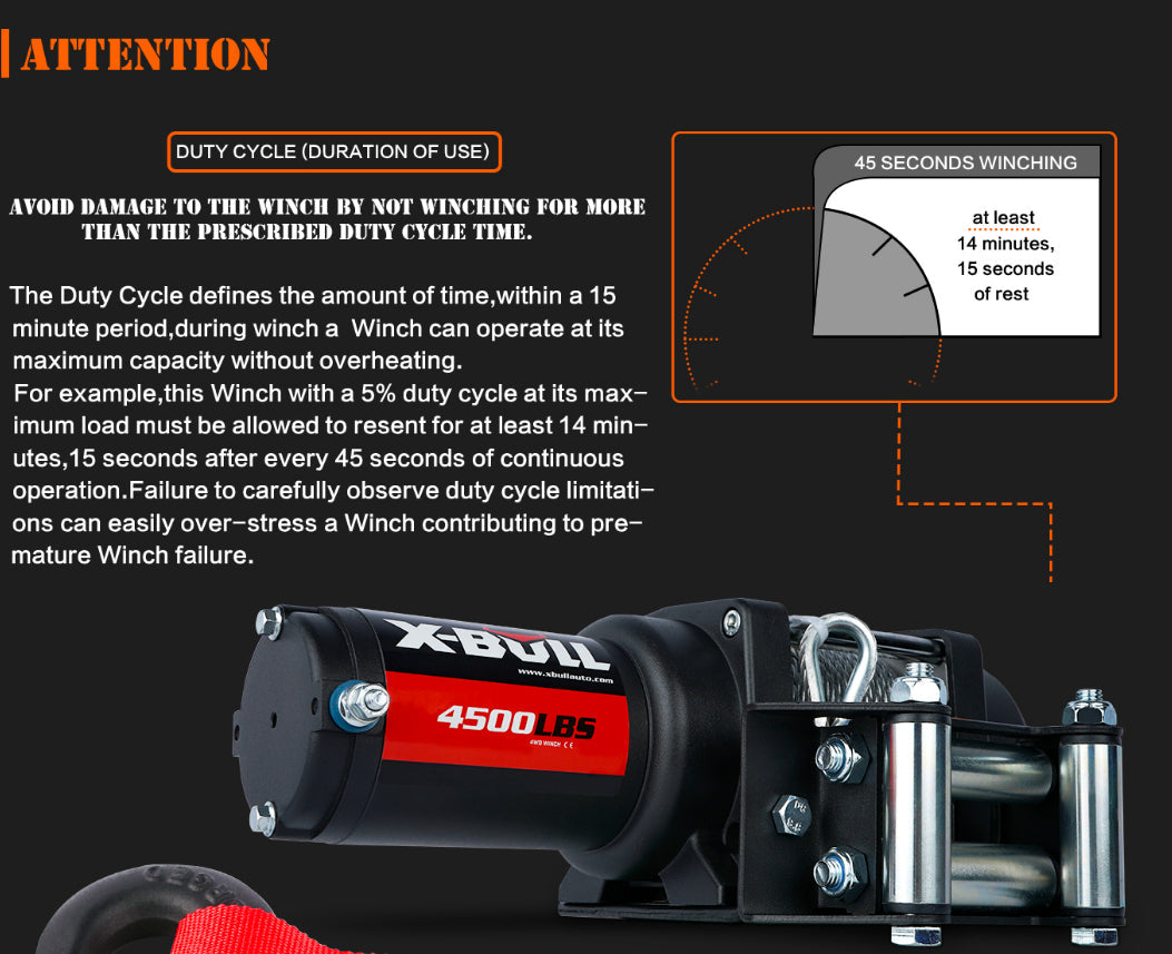 X-BULL Electric Winch 4500LBS