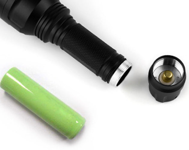 Tactical White Flashlight Hunting Torch Light Camping Lamp Scope Mount