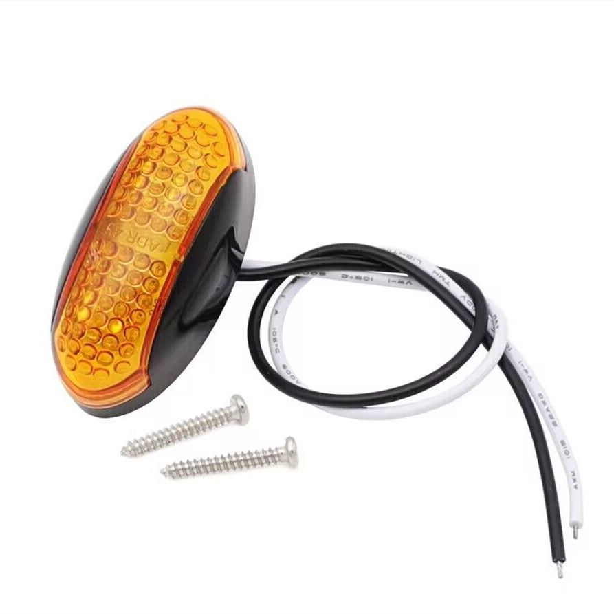 10X 10V-30V Amber Clearance Lights Side Marker Led Trailer Truck Lorry Lamp