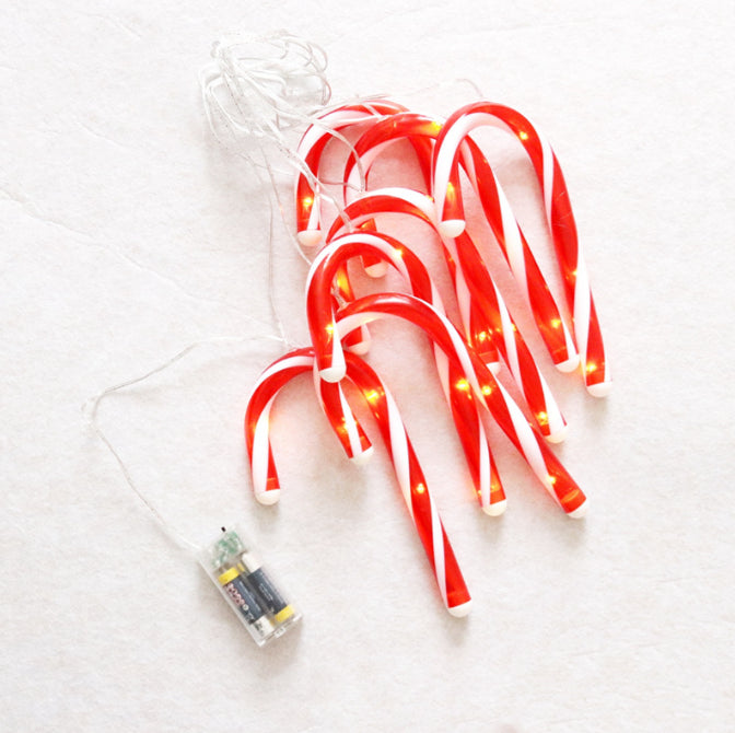 Holiday Christmas Xmas Candy Cane String Lights