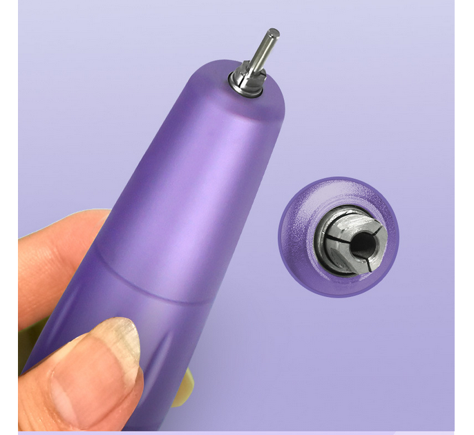Rechargeable Electric Nail File Kit Purple - salelink.co.nz