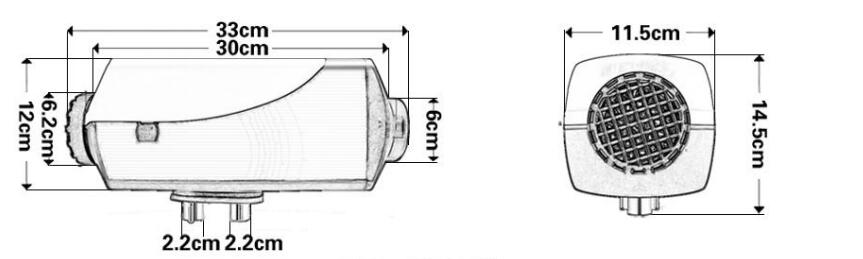 12V 24V 2KW Diesel Air Heater