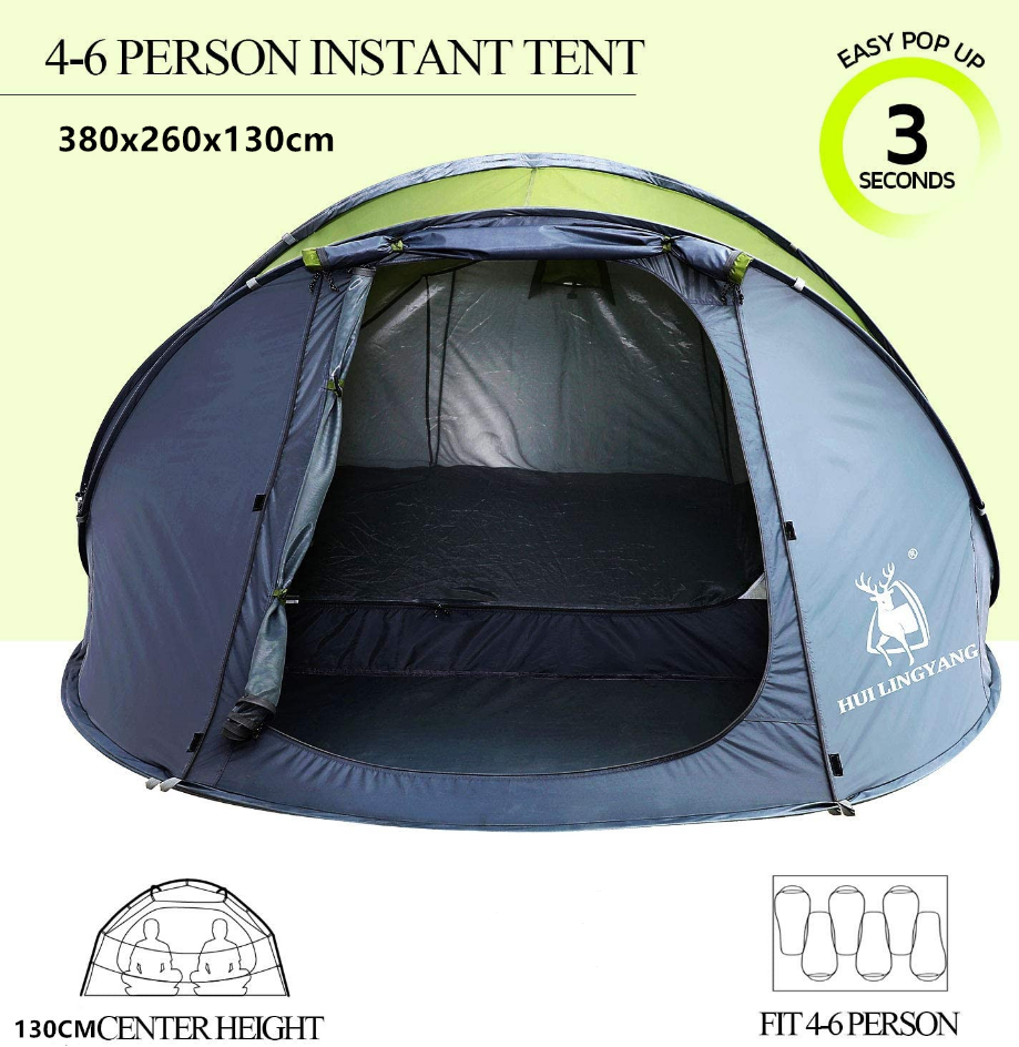 Large Camping Tent for 4-6 Person