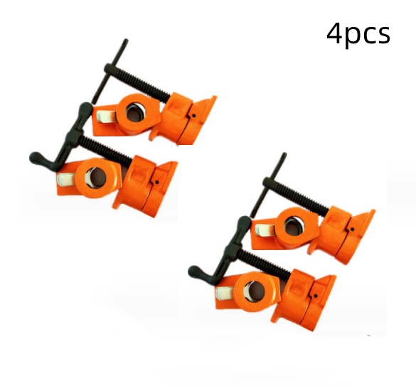 3/4'' Gluing Pipe Clamp 4 Pcs Heavy Duty WOODWORKING VICE TOOLS Wide Protect Pad