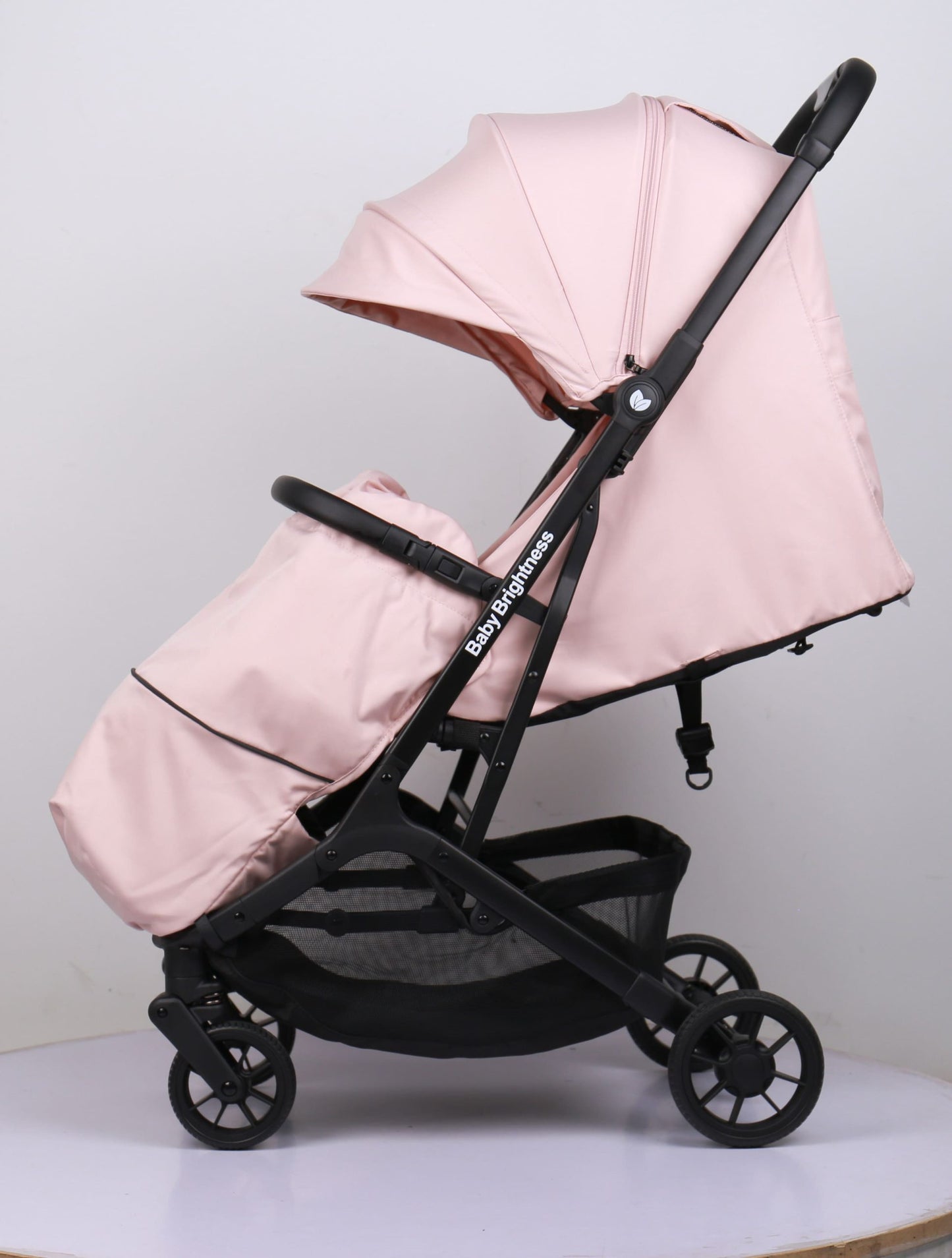 Baby Brightness AirGo Lightweight Compact Travel Pram and Travel Portable Booster Car Seat Pink