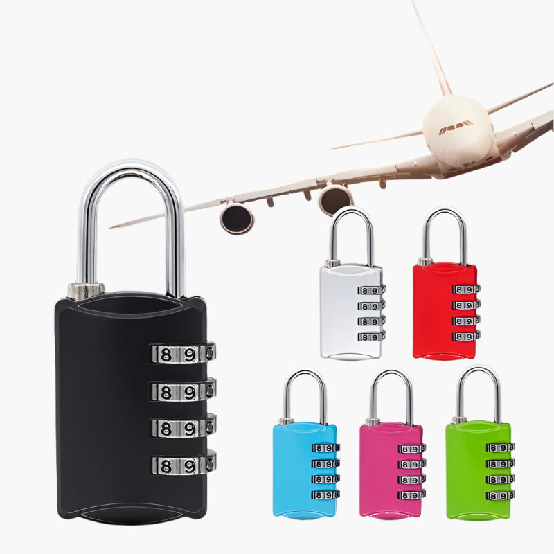 Mini 4-Digit Combination Lock (available in 3 colours)