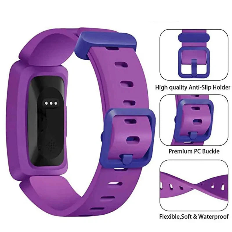 Silicone Strap for The Fitbit Ace 2/3 & Inspire Series (16 colours available)