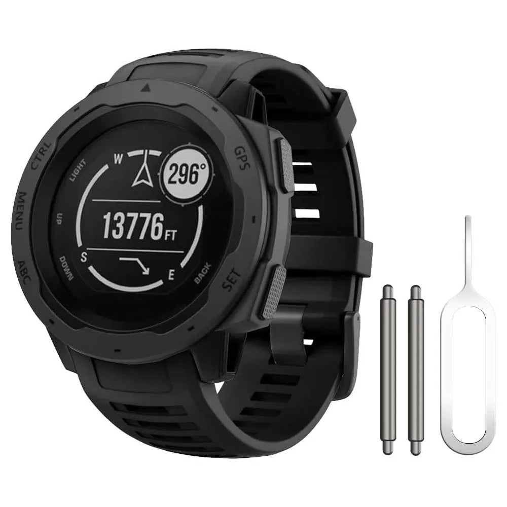 Soft Silicone Strap for the Garmin Instinct 1/2/Solar/Tactical Series (available in 5 colours)