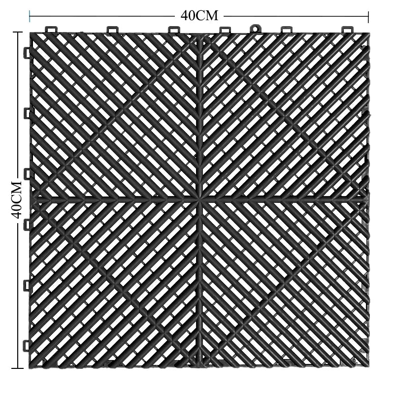 Interlocking Plastic Garage Flooring Tiles