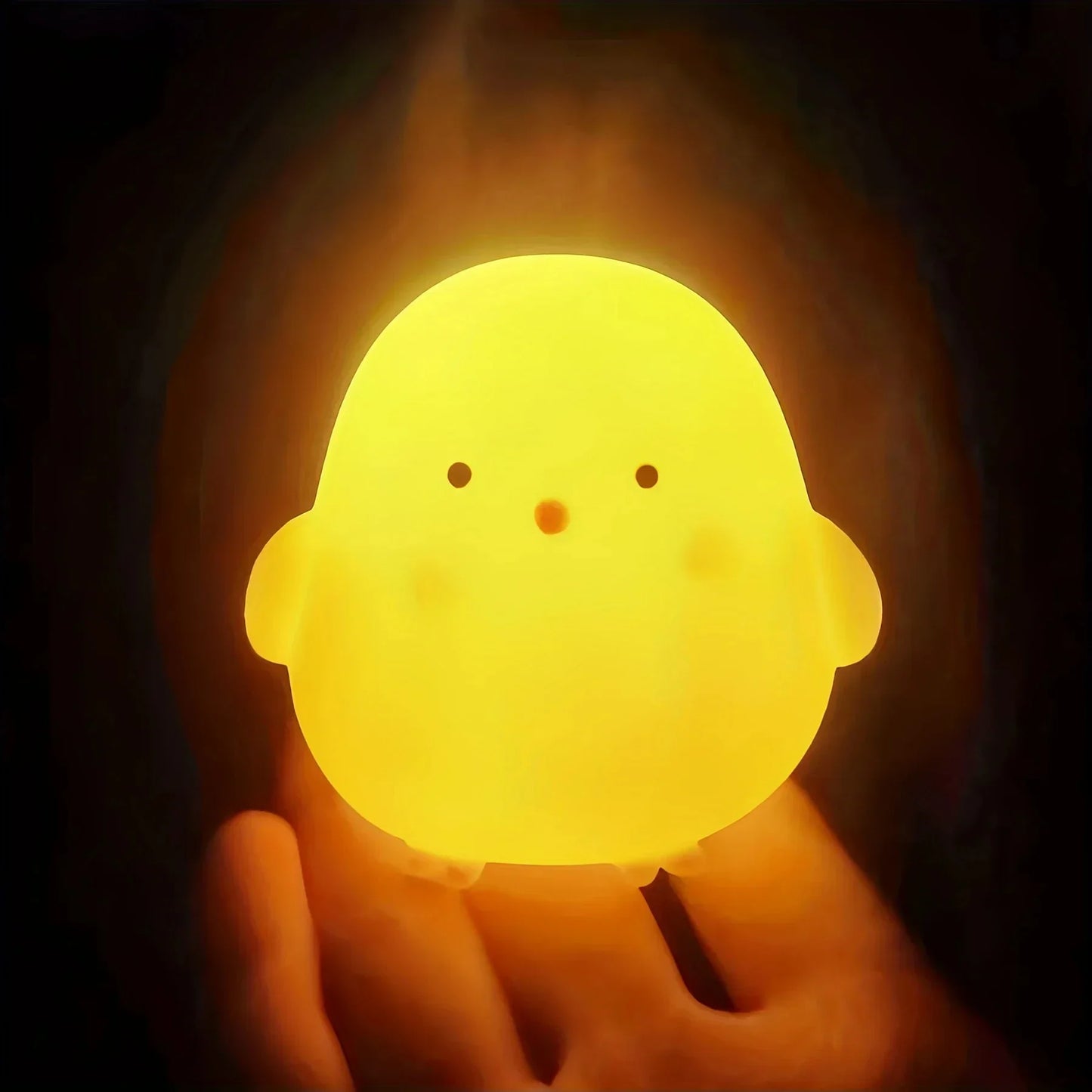 Duck & Chicken Night Light – Mini Rechargeable Bedside Lamp for Kids