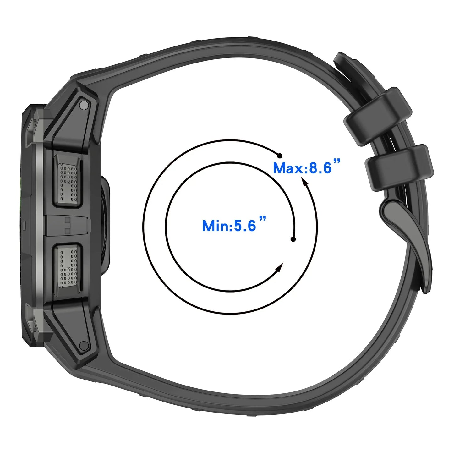 Silicone Strap for the Garmin Instinct 3/3 Solar Series (45 & 50mm) (12 colours available)