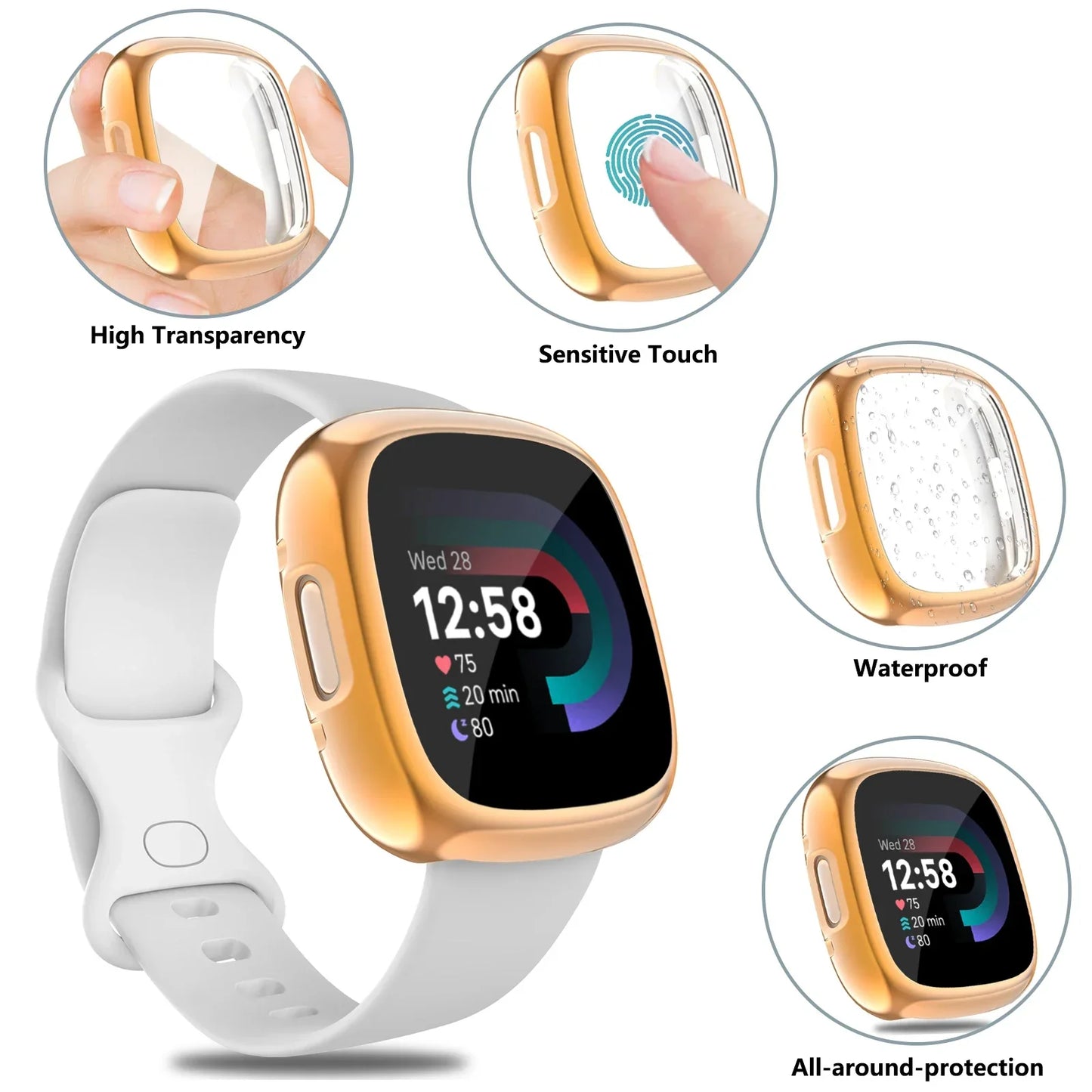 Full Cover Watch Case for the Fitbit Versa 4