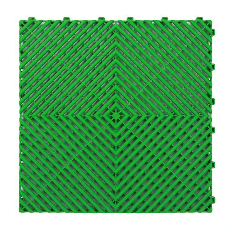 Vented Plastic Garage Floor Tile