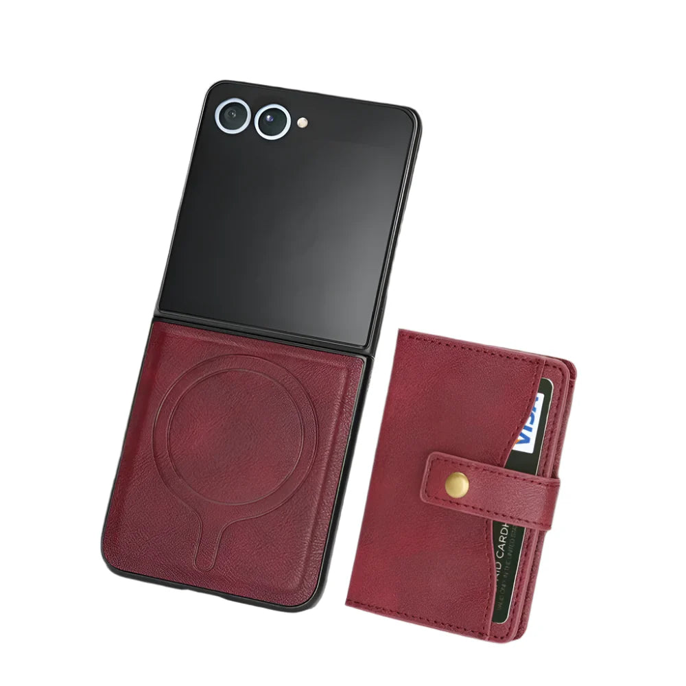 Wallet Leather Case for the Samsung Galaxy Z Flip7 (4 colours available)