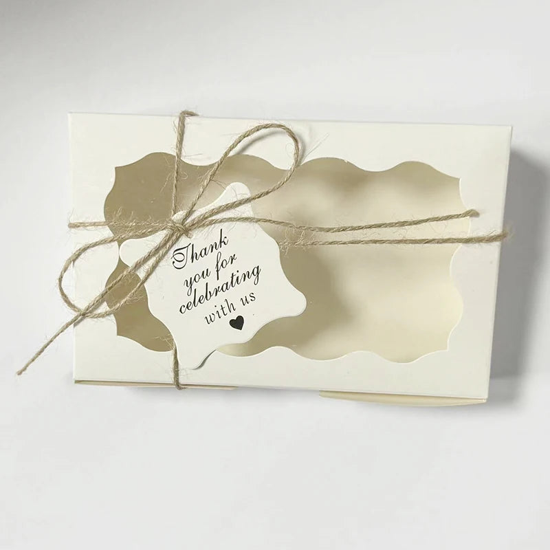 Kraft Paper Gift Boxes with Window – Cake, Candy & Treat Packaging Boxes