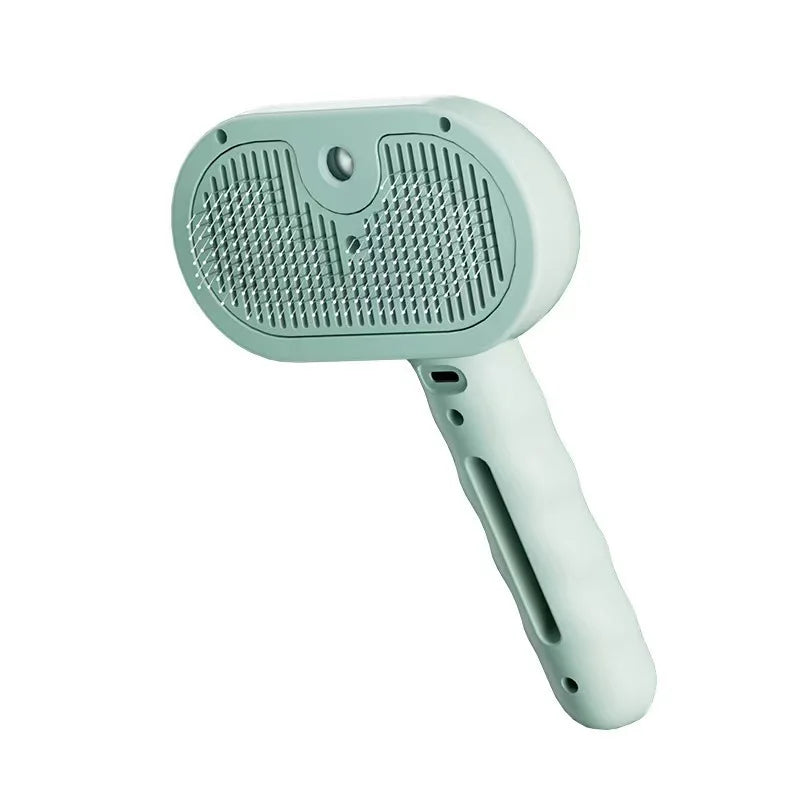 Electric Steam Pet Brush – 3-in-1 Grooming Tool for Dogs & Cats
