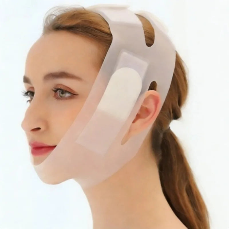 Silicone V-Line Face Lifting Mask β Reusable Chin & Neck Support Band