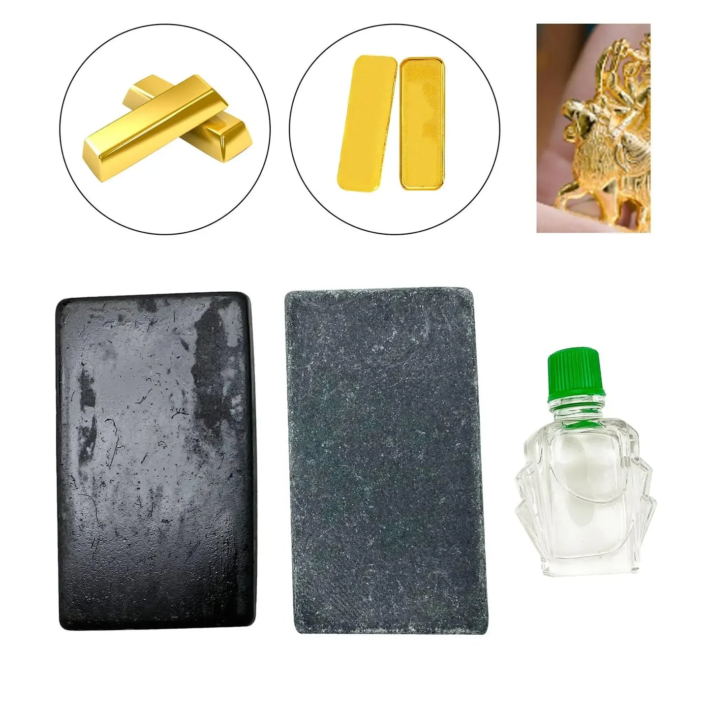 Gold Testing Kit – 10K/14K/18K/22K/24K Acid Tester with Stone & Tools for Jewlery