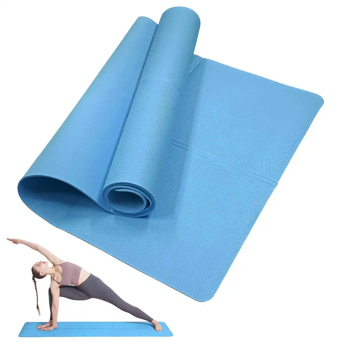 EVA Yoga Mat – 4mm Lightweight Exercise, Pilates & Fitness Mat (173 × 61cm)