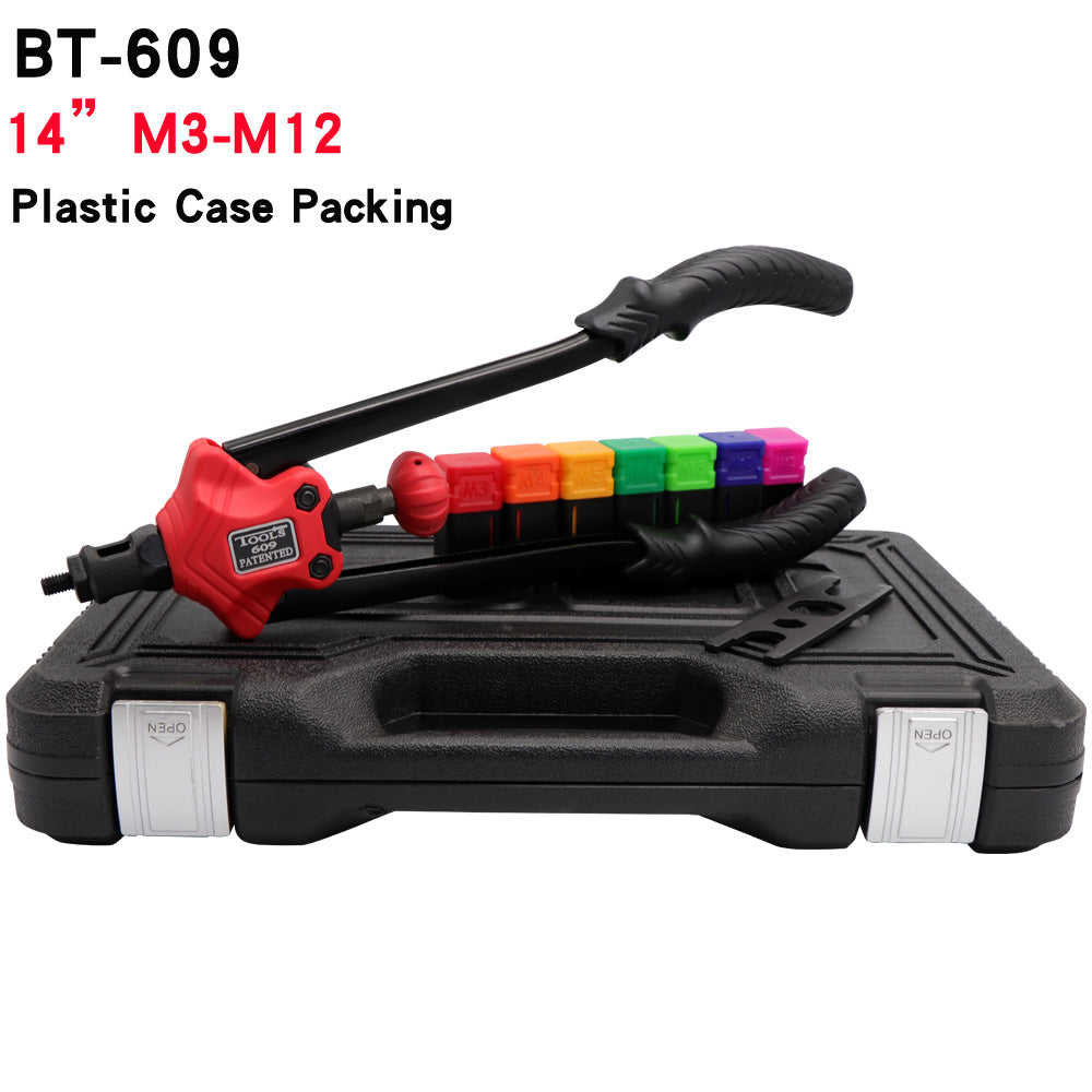 430Pcs Rivnut Riveter Rivet Nut Nutserts Riveting Tool Kit Nutsert M3-M12
