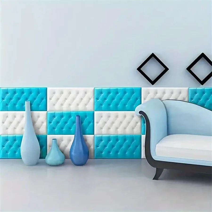 3D Self-Adhesive Foam Wall Stickers (9 colours available)