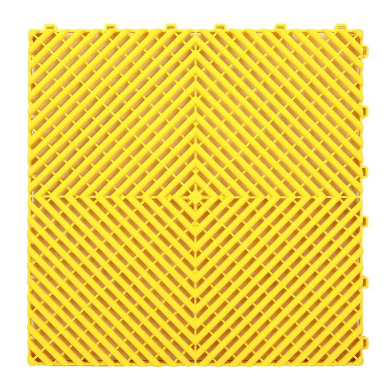 Vented Plastic Garage Floor Tile