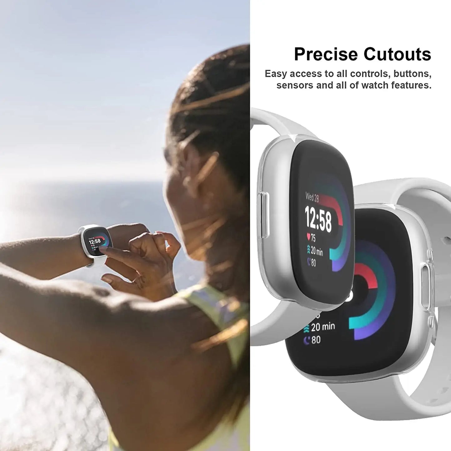 Fitbit Sense 2 - Protective Case (9 colours available)
