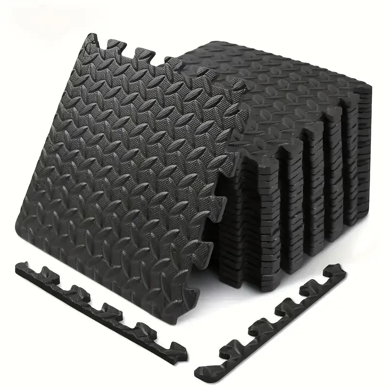 16-Piece Interlocking Gym Floor Mats – 10mm EVA Foam Exercise & Floor Protection Tiles
