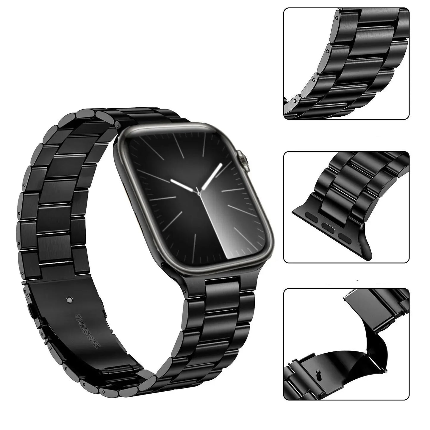 Stainless Steel Strap for the Apple Watch Ultra/Series 4–10 (38–49mm) (available in 15 colours)