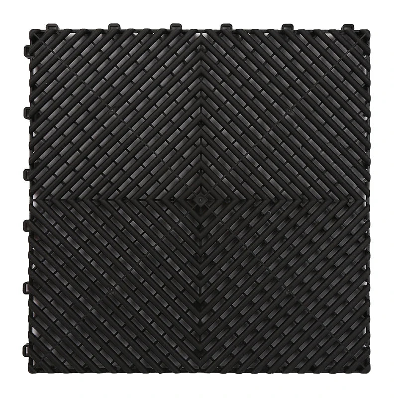 Vented Plastic Garage Floor Tile