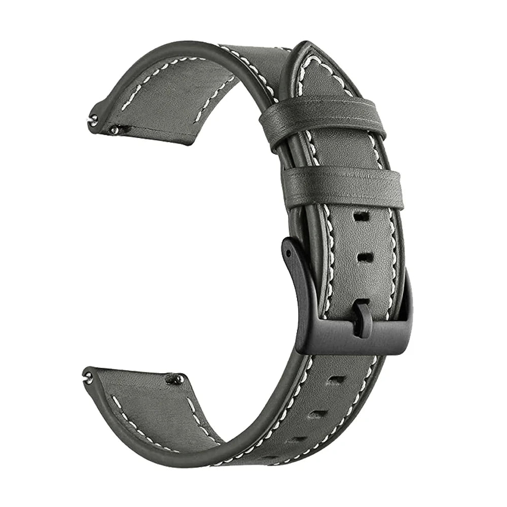Leather Watch Strap for the Garmin Forerunner 165 (available in 12 colours)