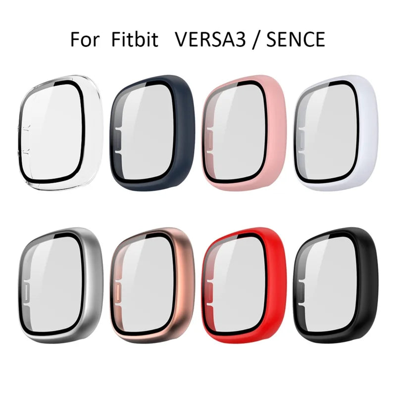 Tempered Glass Case Cover for the Fitbit Versa 3