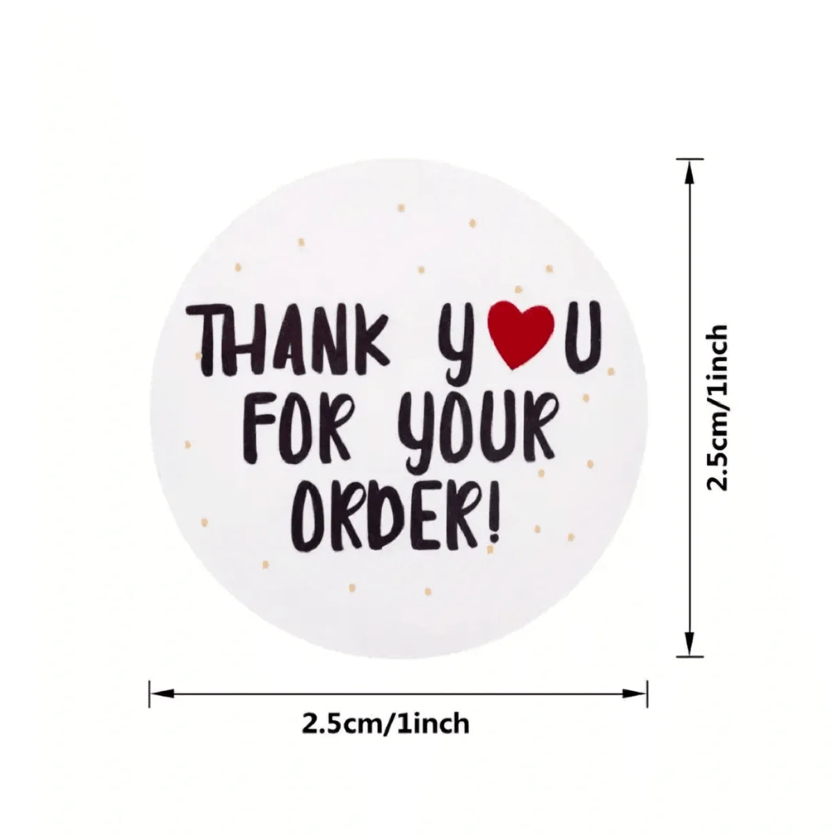500-Pack Thank You for Your Order Stickers – Packaging Labels for Small Business