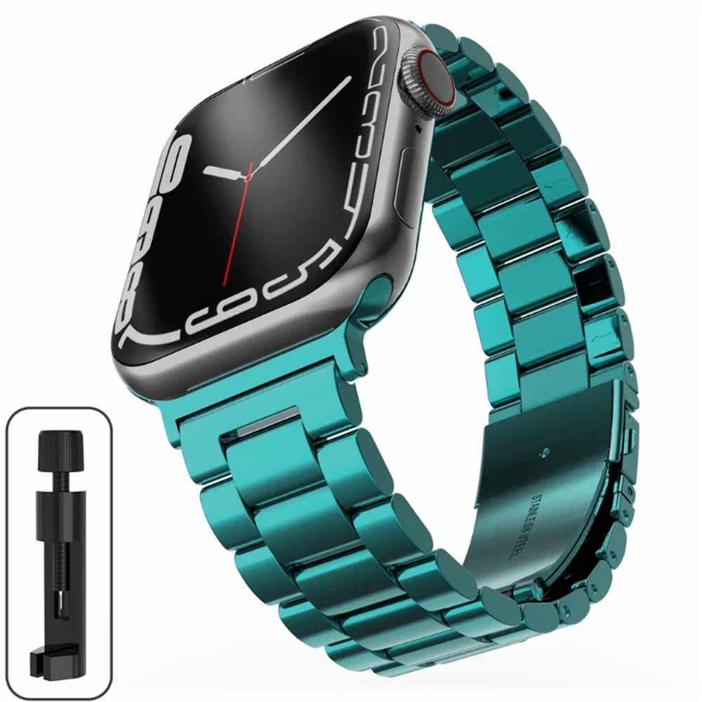 Stainless Steel Strap for the Apple Watch Ultra/Series 4–10 (38–49mm) (available in 15 colours)