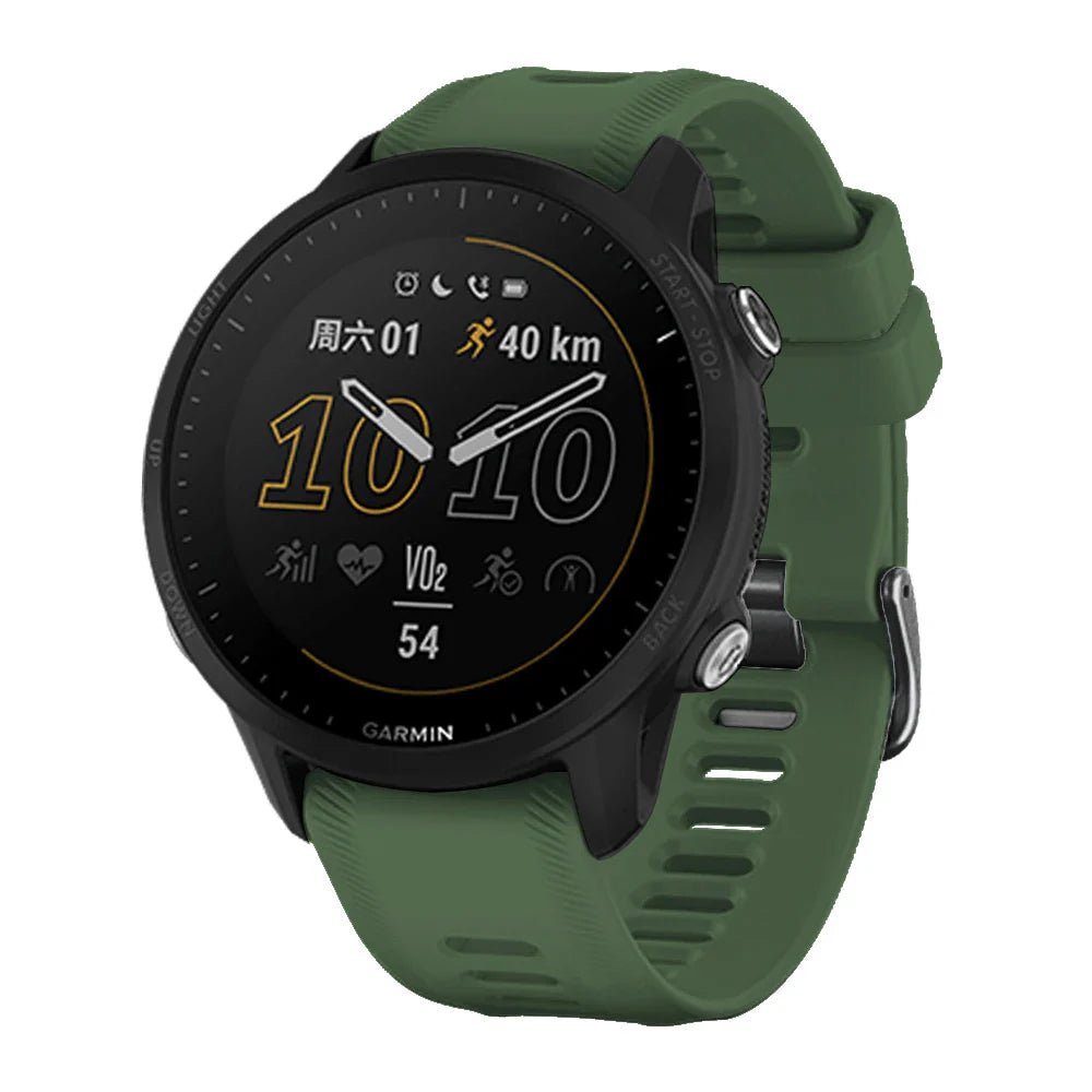 Sports Silicone Strap for the Garmin Forerunner Series - 22mm (10 different colours available)