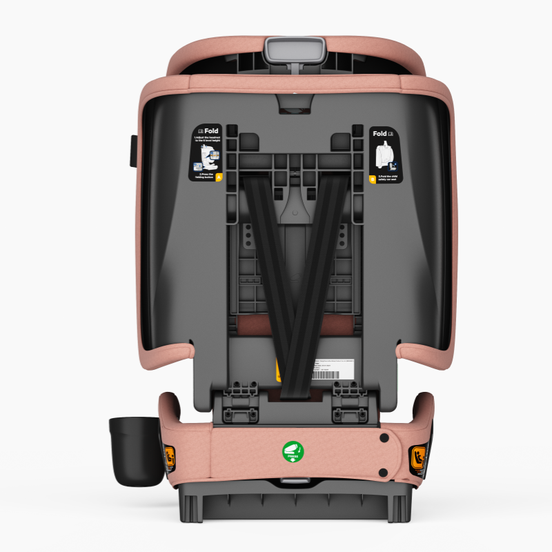 Baby Brightness AirGo Lightweight Compact Travel Pram and Travel Portable Booster Car Seat Pink